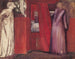La belle Rosamund et la reine Éléonore - Sir Edward Coley Burne-Jones — weergave van het kunstwerk