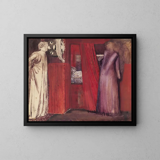 Sir Edward Coley BurneJones - Fair Rosamund and Queen Eleanor.webp