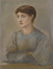 Portret van Margaret, de dochter van de kunstenaar - Sir Edward Coley Burne-Jones — weergave van het kunstwerk