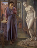 Pygmalion en het beeld, De hand onthoudt zich - Sir Edward Coley Burne - Jones — weergave van het kunstwerk