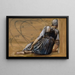 La série La Rose Églantine, étude pour Le Jardin de la Cour II - Sir Edward Coley Burne-Jones — ingelijst kunstwerk aan de muur