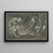 De Opstanding uit het graf - Sir Edward Coley Burne-Jones — ingelijst kunstwerk aan de muur