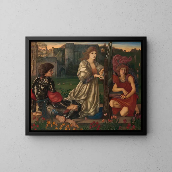 La Chanson d'amour - Sir Edward Coley Burne-Jones — ingelijst kunstwerk aan de muur