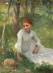 Midi dans le champ de foin - Sir George Clausen — weergave van het kunstwerk