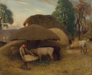 Sir George Clausen - The Farmyard Evening.webp