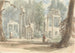 van Les Ruines de Leptis Magna zoals ze verschenen in het koninklijke park Virginia Water - Sir George Hayter — weergave van het kunstwerk