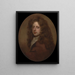Zelfportret - Sir Godfrey Kneller — ingelijst kunstwerk aan de muur