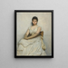 Mademoiselle Katherine Grant La Dame en blanc - Sir Hubert von Herkomer — ingelijst kunstwerk aan de muur