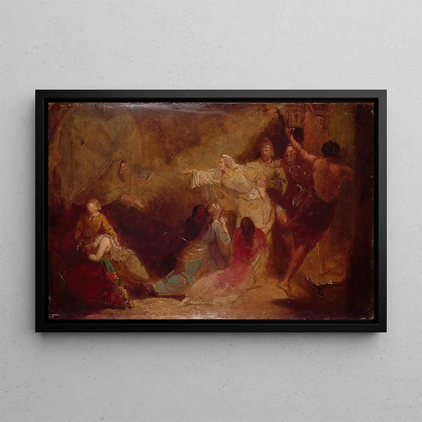 Sir John Everett Millais - Elgiva seized by order of Archbishop Odo.webp