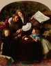 Vrede gesloten van John Everett Millais — officier, gezin, krant en speelgoed uit de ark van Noach