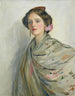 Een mooie Spaanse vrouw, Mme Chowne - Sir John Lavery — weergave van het kunstwerk