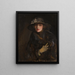 Een dame in bruin - Sir John Lavery — ingelijst kunstwerk aan de muur