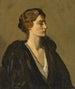 Een vrouw in het zwart - Sir John Lavery — weergave van het kunstwerk