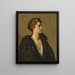 Een vrouw in het zwart - Sir John Lavery — ingelijst kunstwerk aan de muur