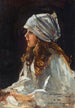 Portret van het meisje van de kunstenaar Alice - Sir John Lavery — weergave van het kunstwerk