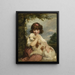 Een jong meisje en haar hond - Sir Joshua Reynolds — ingelijst kunstwerk aan de muur