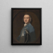 Een onbekende man - Sir Joshua Reynolds — ingelijst kunstwerk aan de muur