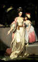 Portrait de Mme Jelf Powis et de sa fille - Sir Joshua Reynolds — weergave van het kunstwerk