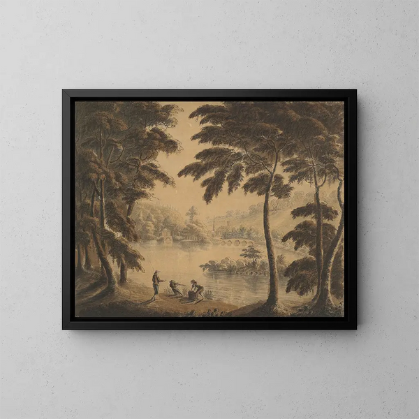 Vue de Stourhead - Sir Richard Hoare — ingelijst kunstwerk aan de muur