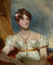 Portret van een dame (Conflictopstelling) - Sir Thomas Lawrence — weergave van het kunstwerk