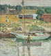 Sloop à huîtres Cos Cob - Childe Hassam — weergave van het kunstwerk