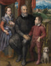 Groepsportret met de kunstenaars Vader Amilcare Anguissola en zijn broers en zussen Minerva en Astrubale - Sofonisba Anguissola — weergave van het kunstwerk