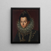portret van Catalina Micaela, hertogin-gemaal van Savoye - Sofonisba Anguissola — ingelijst kunstwerk aan de muur