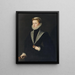 portret van Jeanne d'Autriche, prinses van Portugal - Sofonisba Anguissola — ingelijst kunstwerk aan de muur
