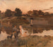 Avond in Auvers - Jean Charles Cazin — weergave van het kunstwerk