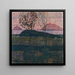 Zonsondergang - Egon Schiele — ingelijst kunstwerk aan de muur