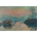 Reproductie van het schilderij Zonsondergang over de Seine in Lavacourt, winterseffect - Claude Monet