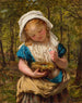 Portret van een jong meisje - Sophie Anderson — weergave van het kunstwerk