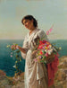 La Fille aux fleurs Capri - Sophie Anderson — weergave van het kunstwerk