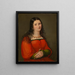 Zelfportret - Sophie Reinhard — ingelijst kunstwerk aan de muur