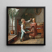 Blowing Bubbles - David Monies — framed artwork on a wall