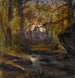 Boslandschap met een ziel in de verte - Henri — weergave van het kunstwerk