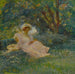 Onder de bomen - Gaston La Touche — weergave van het kunstwerk