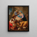 Aanbidding der herders - Spaanse school — ingelijst kunstwerk aan de muur