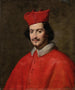 Portret van kardinaal Camillo Astalli Pamphili 1616-1663 - Spaanse school — weergave van het kunstwerk
