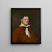 Portret van een traditionele edelman, vaak beschouwd als een broer van Francisco de Goya - Spaanse school — ingelijst kunstwerk aan de muur