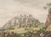 Hammershus op Bornholm gezien vanaf het noorden - Søren L. Lange — weergave van het kunstwerk