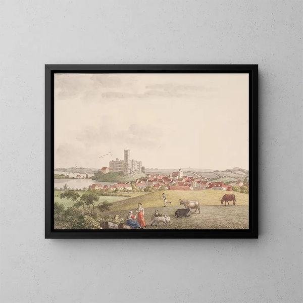 Kolding - Søren L. Lange — ingelijst kunstwerk aan de muur