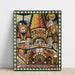 Reproductie van het schilderij St. Vinzentz-Münster, in Bern - Adolf Wölfli