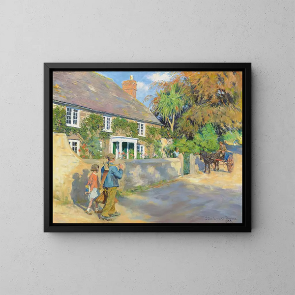 an old Cornish manor - Stanhope Alexander Forbes — framed artwork on a wall