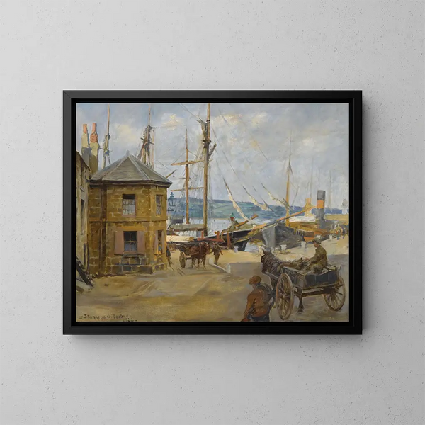 L'ancienne maison de pesage de Penzance - Stanhope Alexander Forbes — framed artwork on a wall