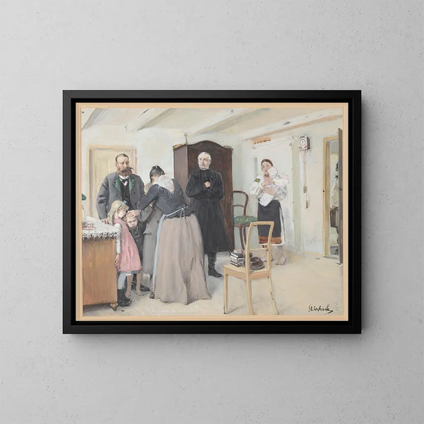 Voyage à la mer - Stanisław Dębicki — framed artwork on a wall