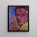 Zelfportret - Stanisław Ignacy Witkiewicz — ingelijst kunstwerk aan de muur