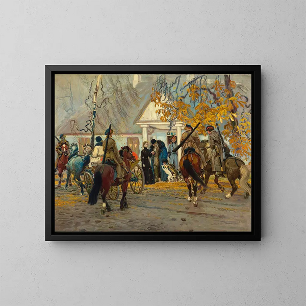 Insurgé arrêté - Stanisław Masłowski — framed artwork on a wall