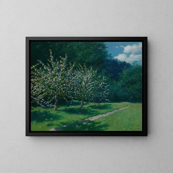 van Pommiers en fleurs - Stanisław Witkiewicz — ingelijst kunstwerk aan de muur