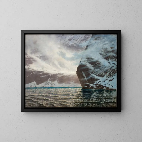 Blizzard van het Blake-meer - Stanisław Witkiewicz — ingelijst kunstwerk aan de muur